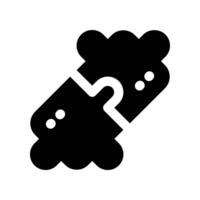 puzzle icon. glyph icon for your website, mobile, presentation, and logo design. vector