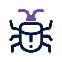 bug icon. dual tone icon for your website, mobile, presentation, and logo design. vector