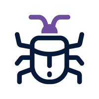 bug icon. dual tone icon for your website, mobile, presentation, and logo design. vector