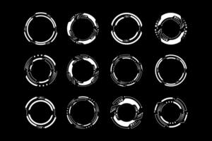 circulo elementos para datos infografía. ciencia fi moderno usuario interfaz elementos vector