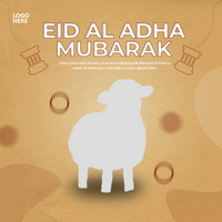 eid al Adha mubarak social media posta och mall psd