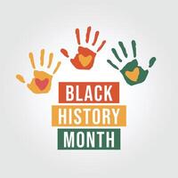 Black History Month design template. black lives matter poster. eps 10. flat design. vector