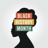 Black History Month design template. black lives matter poster. eps 10. flat design. vector
