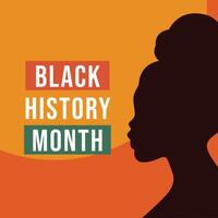 Black History Month design template. black lives matter poster. eps 10. flat design. vector