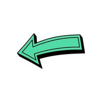 Arrow pointer icon vector