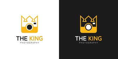 Photography King Logo Design Template vector