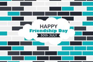 Happy Friendship Day 30 July Abstract Background for Your Graphic Resource vector