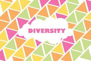 Diversity Day with Abstract Background for Your Graphic Resource vector