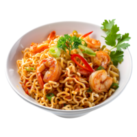 Delicious Noodles, Indonesian Culinary Delight, Isolated on Transparent Background. png