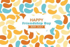 Happy Friendship Day 30 July Abstract Background for Your Graphic Resource vector