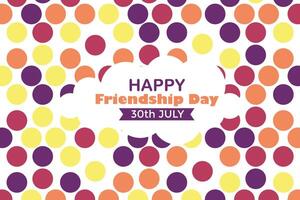 Happy Friendship Day 30 July Abstract Background for Your Graphic Resource vector