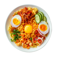 Delicious Noodles, Indonesian Culinary Delight, Isolated on Transparent Background. png
