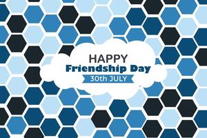 Happy Friendship Day 30 July Abstract Background for Your Graphic Resource vector