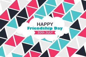 Happy Friendship Day 30 July Abstract Background for Your Graphic Resource vector