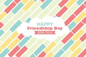 Happy Friendship Day 30 July Abstract Background for Your Graphic Resource vector