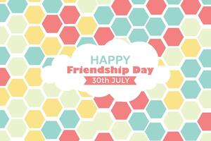 Happy Friendship Day 30 July Abstract Background for Your Graphic Resource vector