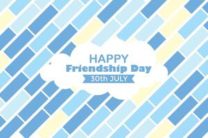 Happy Friendship Day 30 July Abstract Background for Your Graphic Resource vector