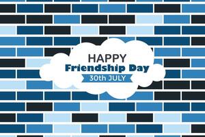 Happy Friendship Day 30 July Abstract Background for Your Graphic Resource vector