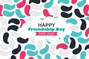 Happy Friendship Day 30 July Abstract Background for Your Graphic Resource vector