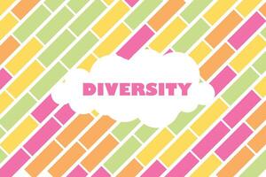 Diversity Day with Abstract Background for Your Graphic Resource vector