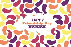 Happy Friendship Day 30 July Abstract Background for Your Graphic Resource vector