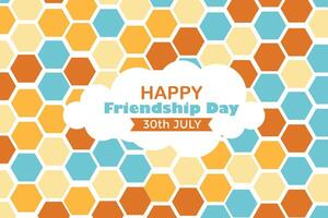 Happy Friendship Day 30 July Abstract Background for Your Graphic Resource vector