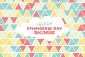 Happy Friendship Day 30 July Abstract Background for Your Graphic Resource vector