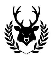 Elegant Deer Illustration Art vector