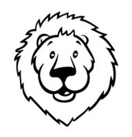 Adorable Lion Cartoon Illustration vector