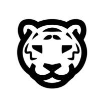 Abstract Tiger Face Illustration vector