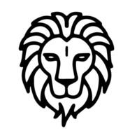 Stylized Lion Head logo vector