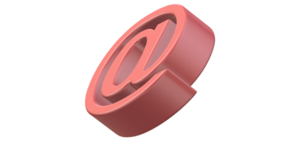 Email symbol on a transparent Background png