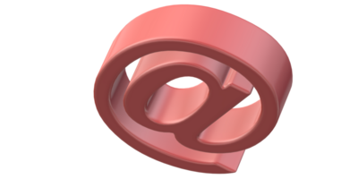 Email symbol on a transparent Background png