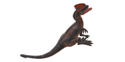 Dilophosaurus auf ein transparent Hintergrund png
