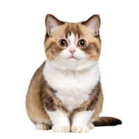 munchkin cat sitting isolated transparent photo png
