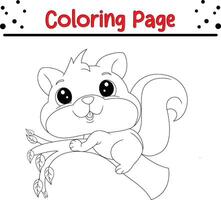 coloring book page for kids. vector