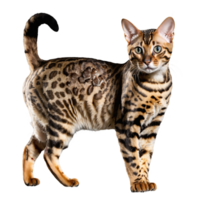 bengal vild katt stående isolerat transparent Foto png