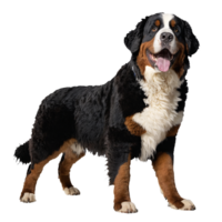 bernese dog standing isolated transparent png