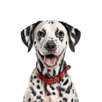 dalmatian hund porträtt isolerat transparent png