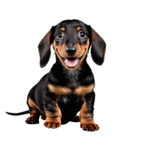 dachshund dog standing isolated transparent png