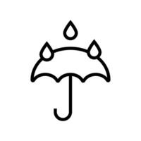 Keep dry label symbol , umbrella icon for packaging. vector