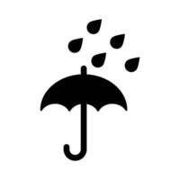 Keep dry label symbol , umbrella icon for packaging. vector