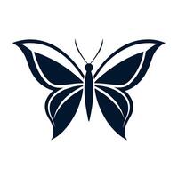 mariposa logo ilustración, un volador mariposa logo concepto vector