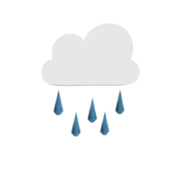 3d clima pronóstico íconos transparente antecedentes png