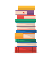 pila de libros aislados png