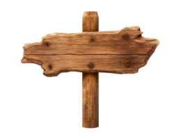 wooden sign post isolated png