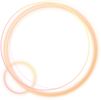 Neon ring glow abstract element png