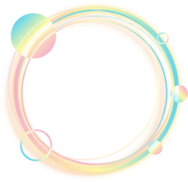 Circle glow abstract element png