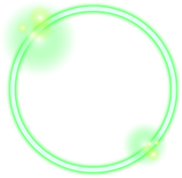 cerchio neon frontiere leggero effetto png