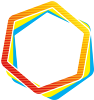 Hexagon Shape Border Y2K style png